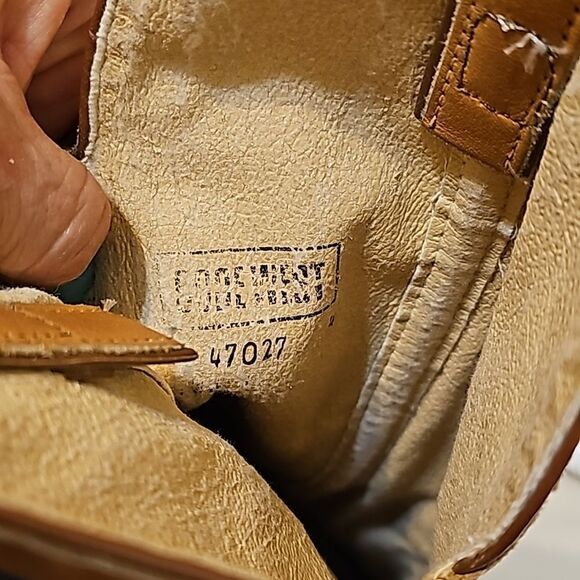 - Vintage Code West Soft Leather Cowboy Boots Sz 5.5 Fits like a 6.5 - Picture 9 of 12